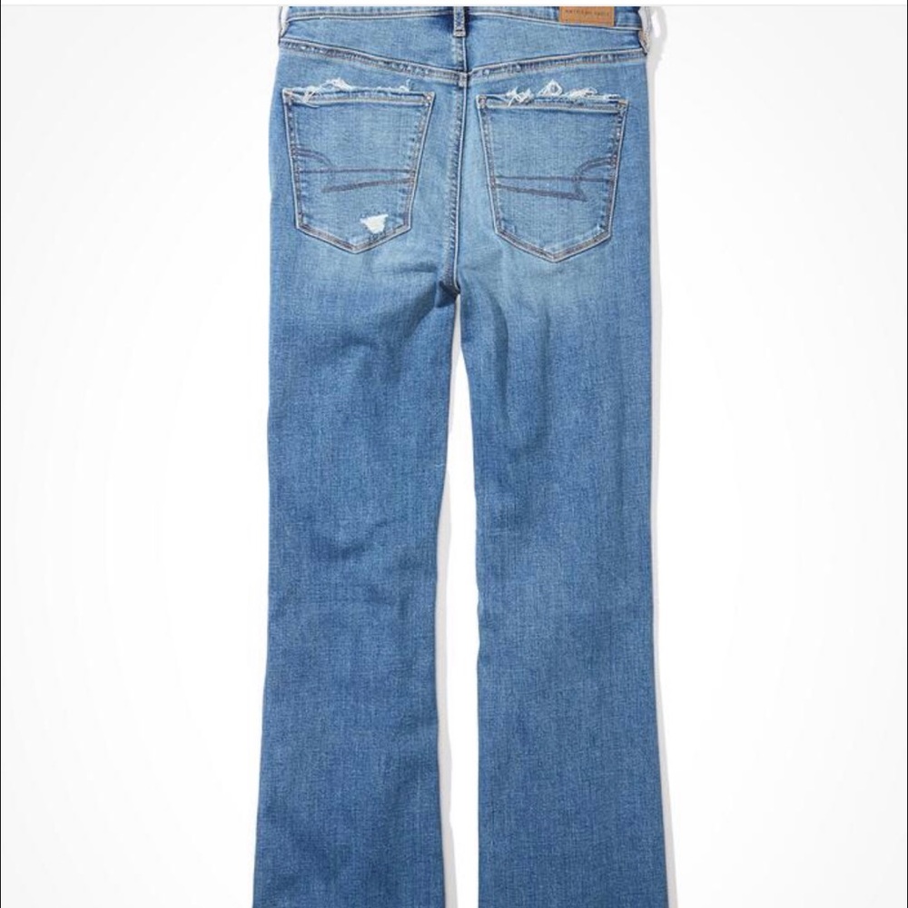 AE Ripped Flare Jean Pants - Picture 3 of 7